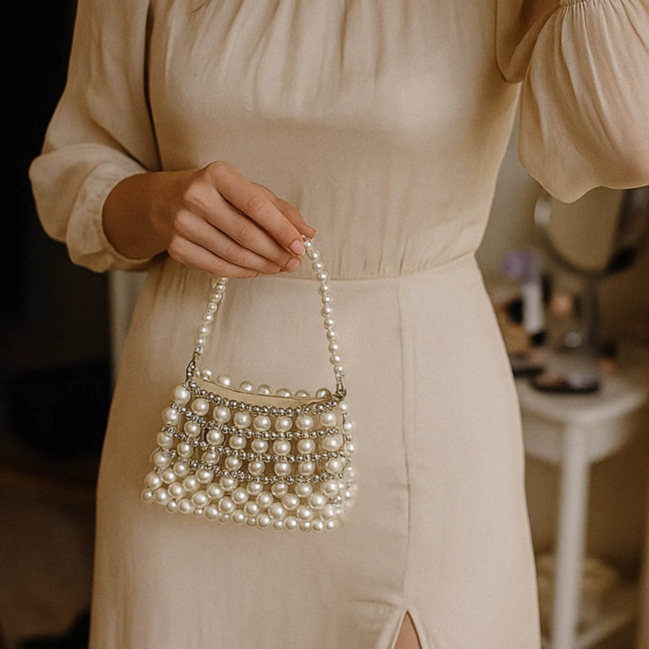 Women's Luxury Pearl Dinner Bags – Elegant Evening Accessory - MODISH X
