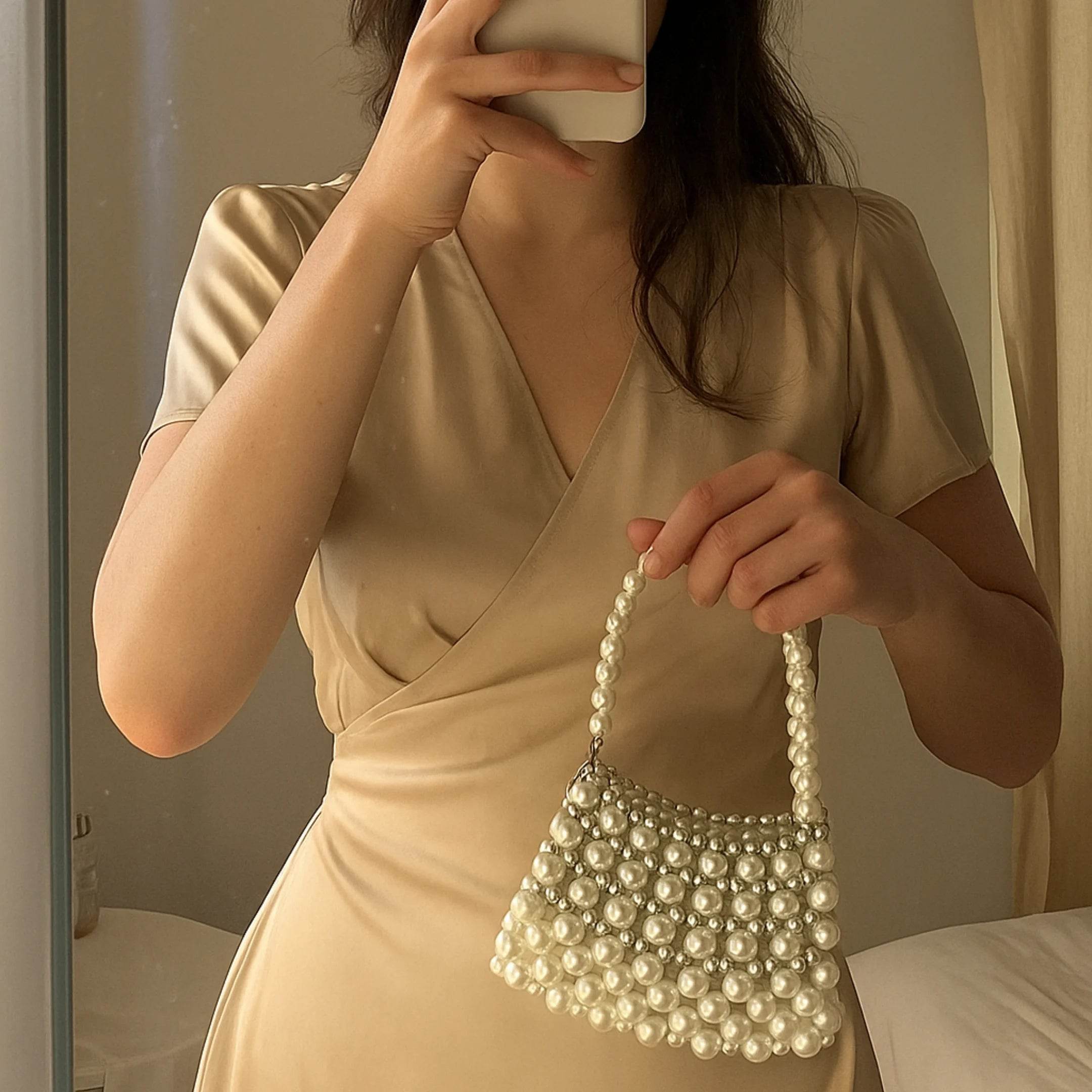Women's Luxury Pearl Dinner Bags – Elegant Evening Accessory - MODISH X