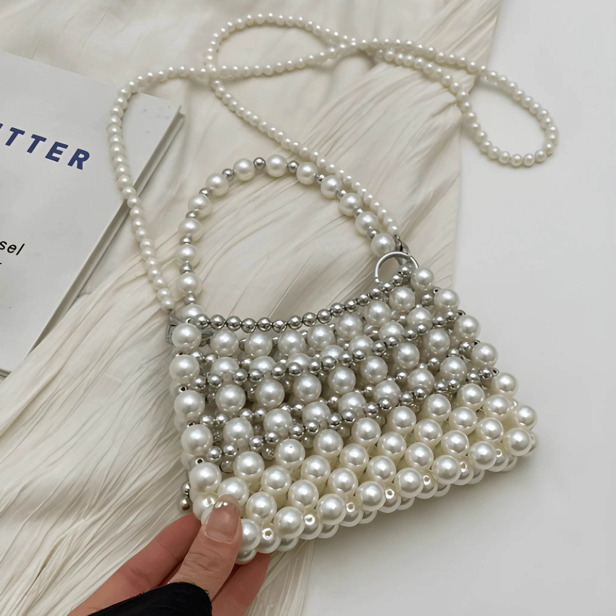 Women's Luxury Pearl Dinner Bags – Elegant Evening Accessory - MODISH X