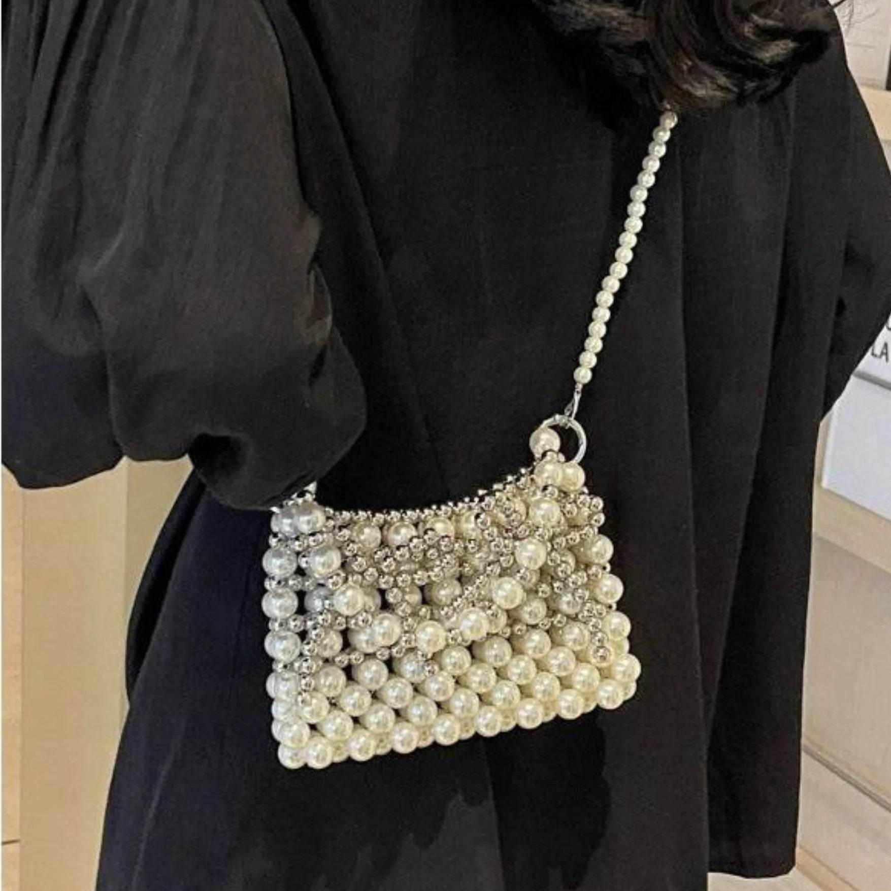 Women's Luxury Pearl Dinner Bags – Elegant Evening Accessory - MODISH X