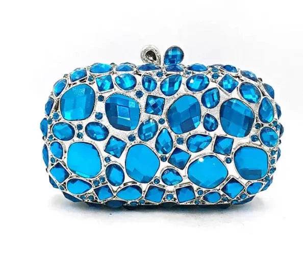 Women's Gold Clutch Bag – Elegant Crystal Evening Accessory - MODISH X