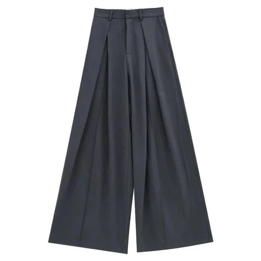Women’s High-Waist Drapey Wide-Leg Pants – Chic & Comfortable Style