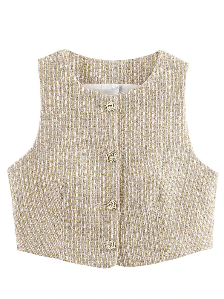 Women’s European Style Vest & Shorts Set – Elegant Summer Fashion