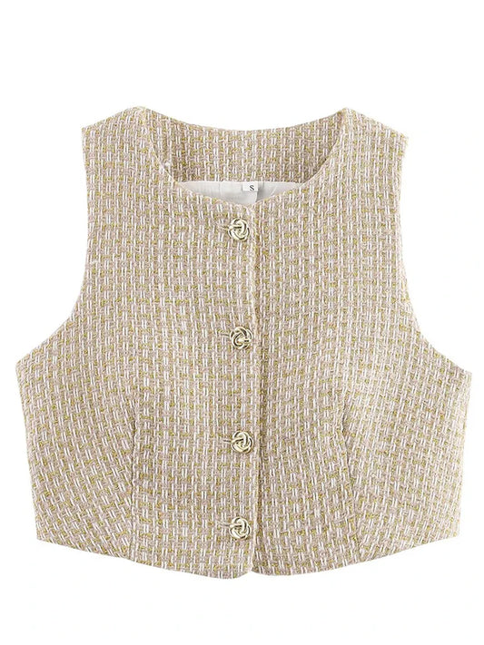 Women’s European Style Vest & Shorts Set – Elegant Summer Fashion