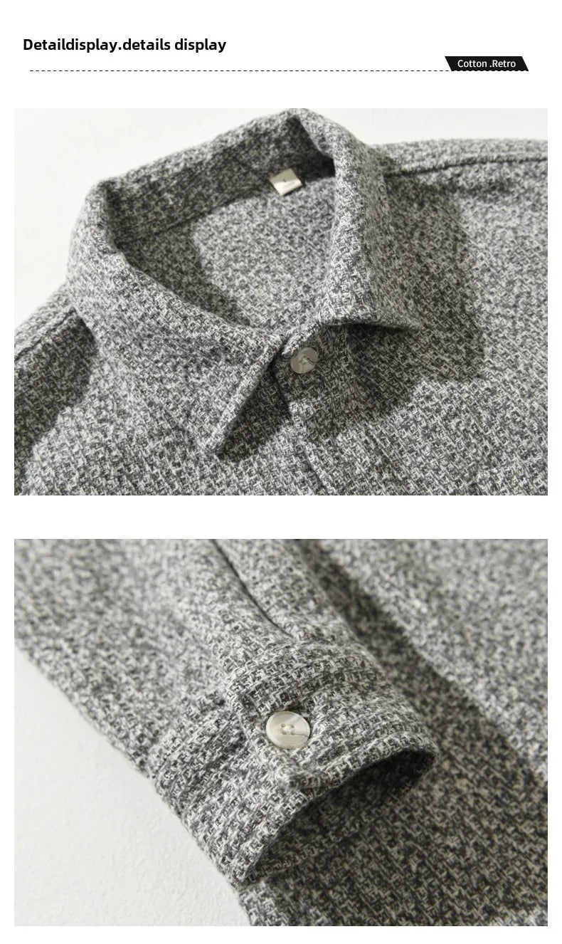 Men’s Casual Shirts – Polo Collar Long Sleeve for Autumn Style - MODISH X