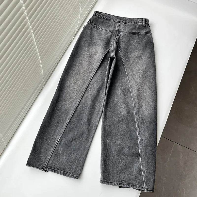 Women’s TWOTWINSTYLE Spliced Zipper Jeans – Stylish & Unique - MODISH X
