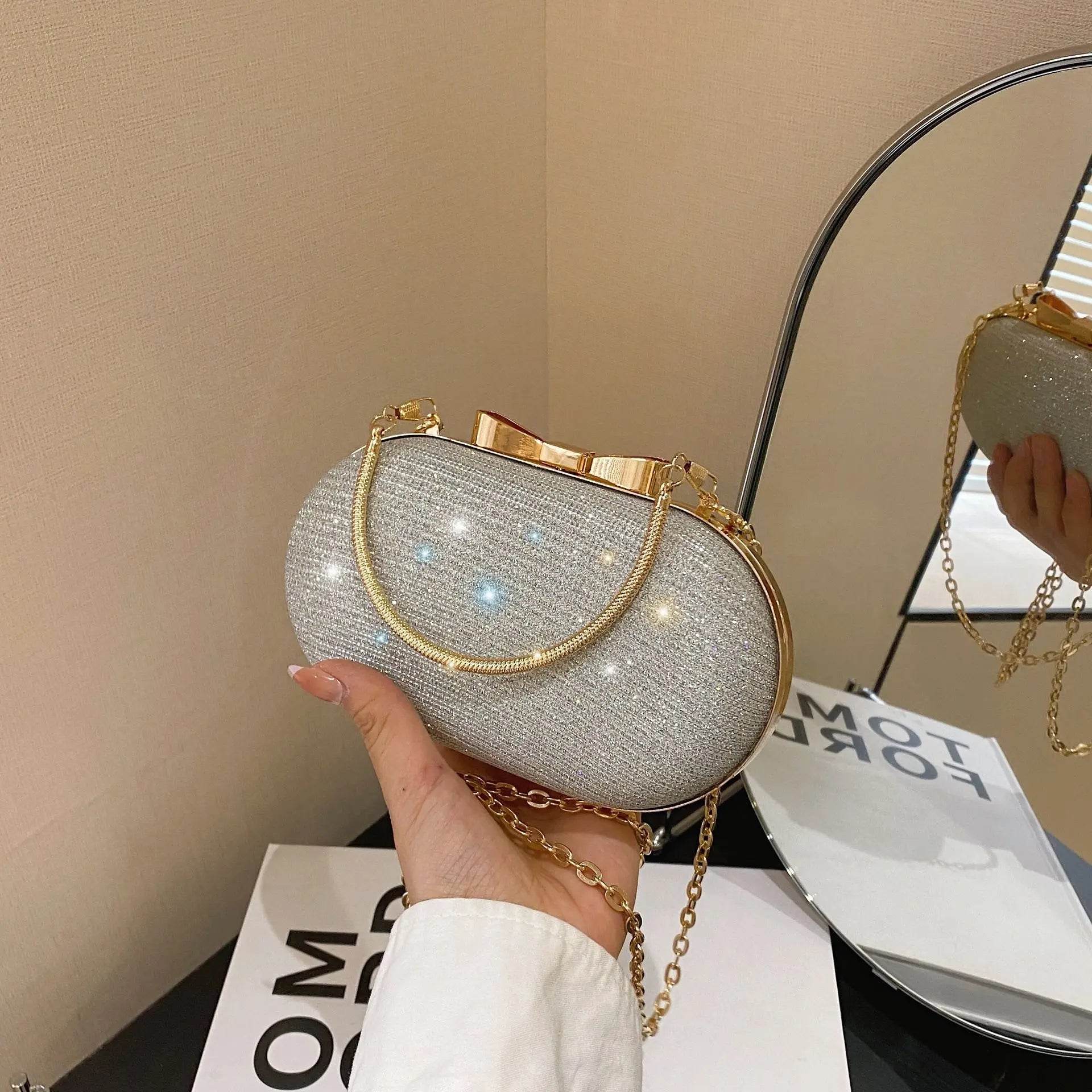 Women's Sparkling Sequin Evening Clutch Bag – Luxury Party Handbag - MODISH X
