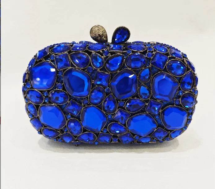 Women's Gold Clutch Bag – Elegant Crystal Evening Accessory - MODISH X