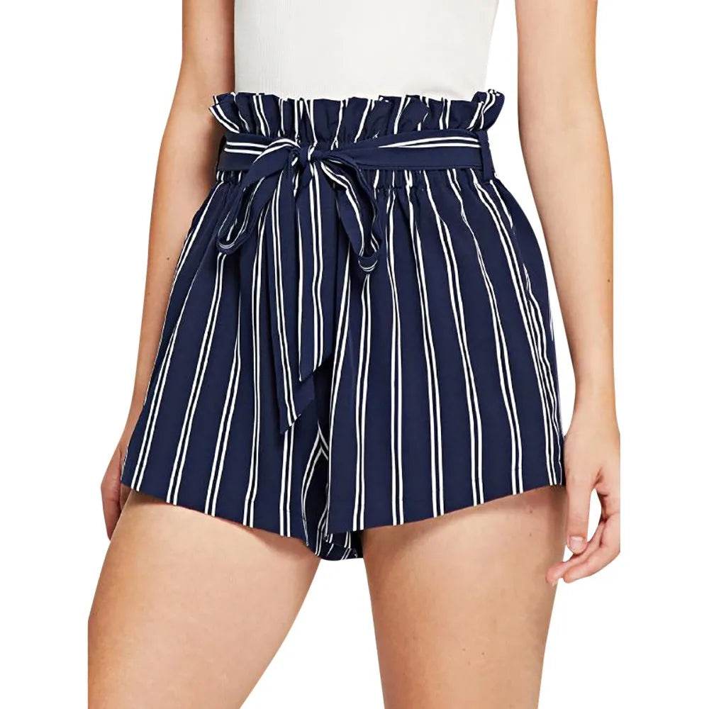 Women’s Plus Size Striped Board Shorts – Stylish Summer Beach Wear - MODISH X