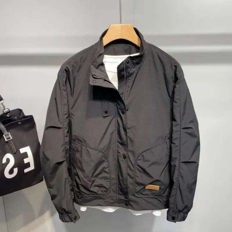 Men’s Spring Workwear Jacket – Stylish Hong Kong-Inspired Design - MODISH X