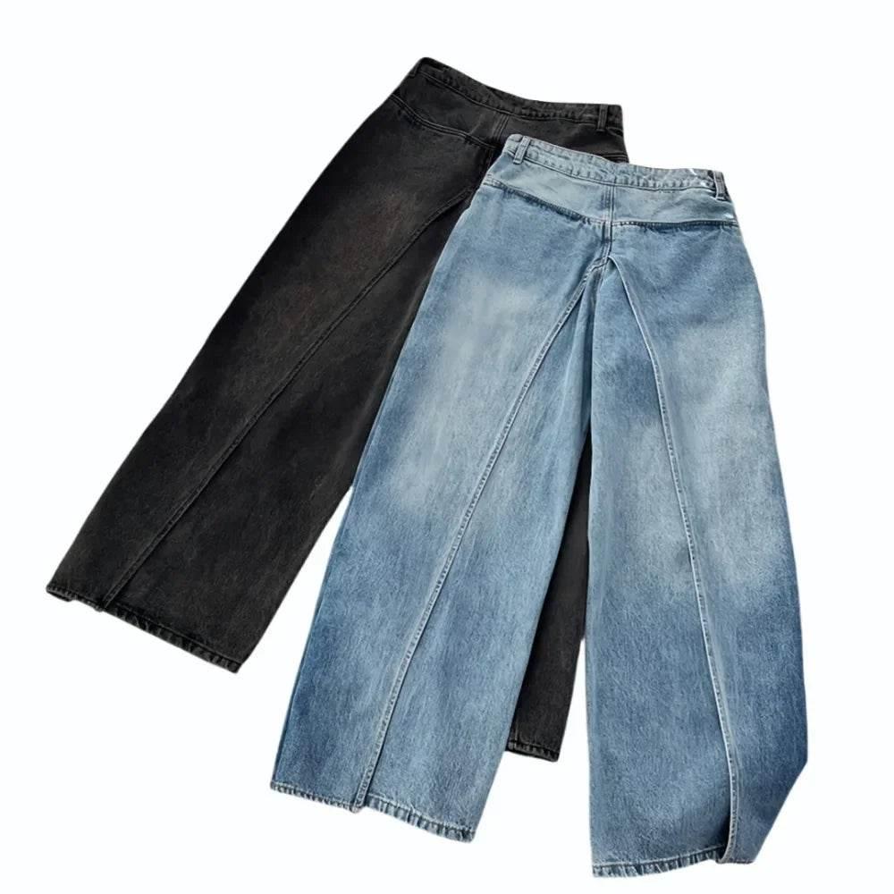 Women’s TWOTWINSTYLE Spliced Zipper Jeans – Stylish & Unique - MODISH X