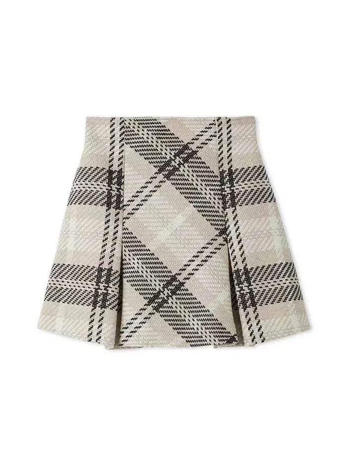 Women’s Japan Style Vintage Plaid Skirt – Perfect for Fall & Summer - MODISH X