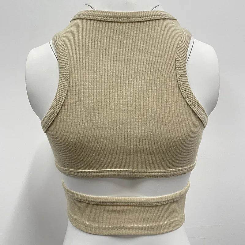 Women’s Summer Solid Color Sleeveless T-Shirt – Chic & Casual Style - MODISH X