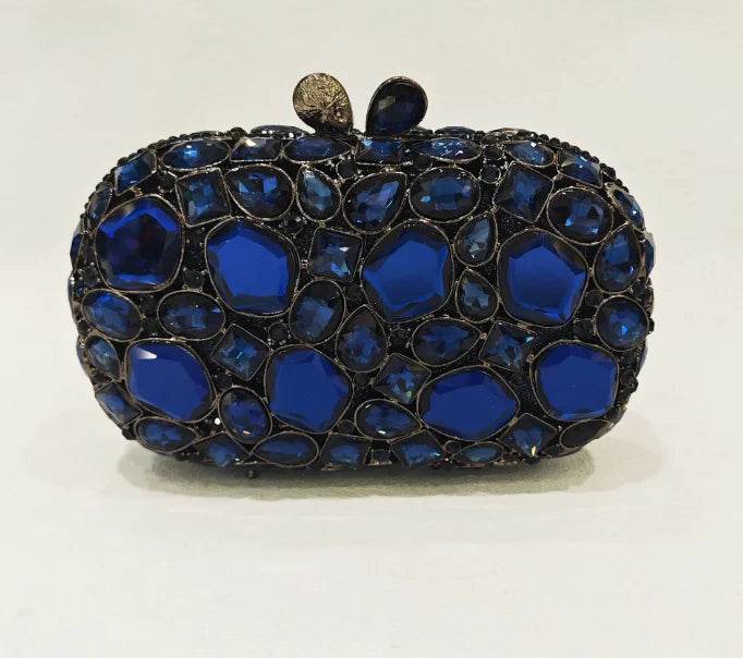Women's Gold Clutch Bag – Elegant Crystal Evening Accessory - MODISH X