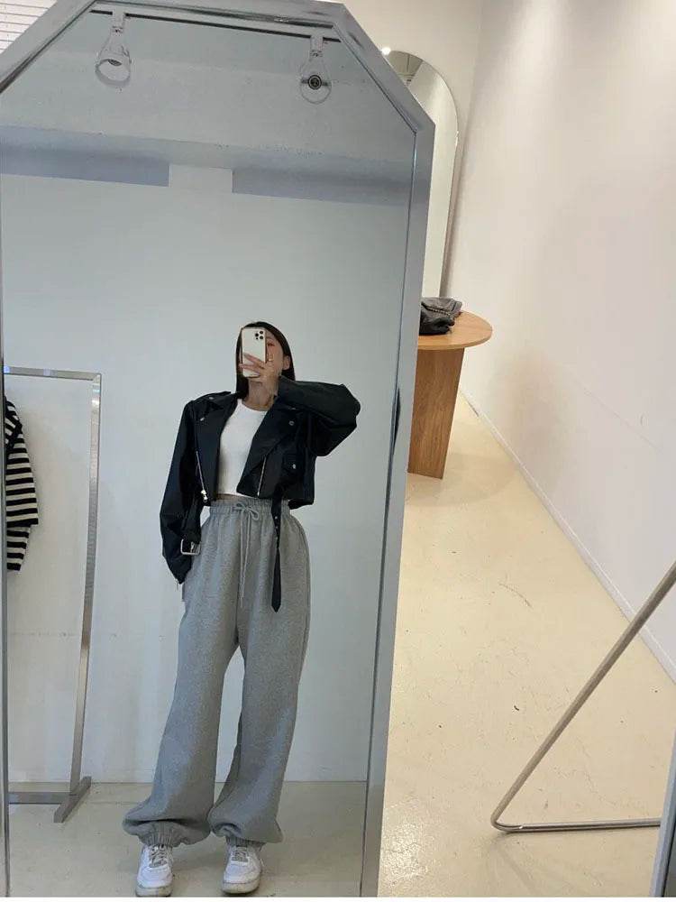 Women's Cropped Leather Jacket – Elegant, Stylish & Modern Fit - MODISH X
