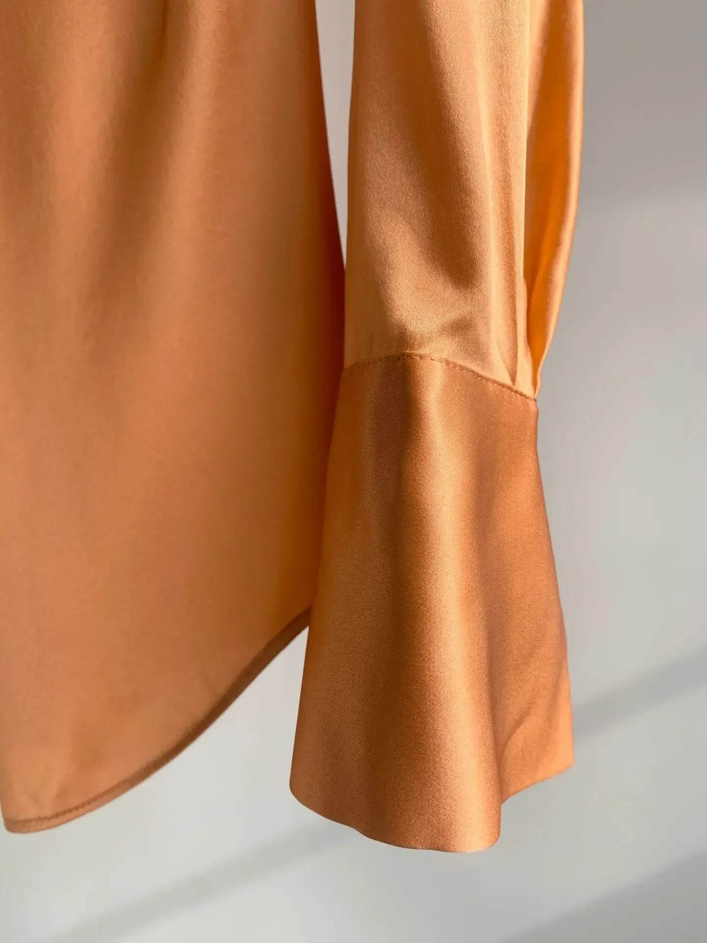 Women’s Nanfu True Silk V-Neck Shirt – Slimming Summer Fit - MODISH X