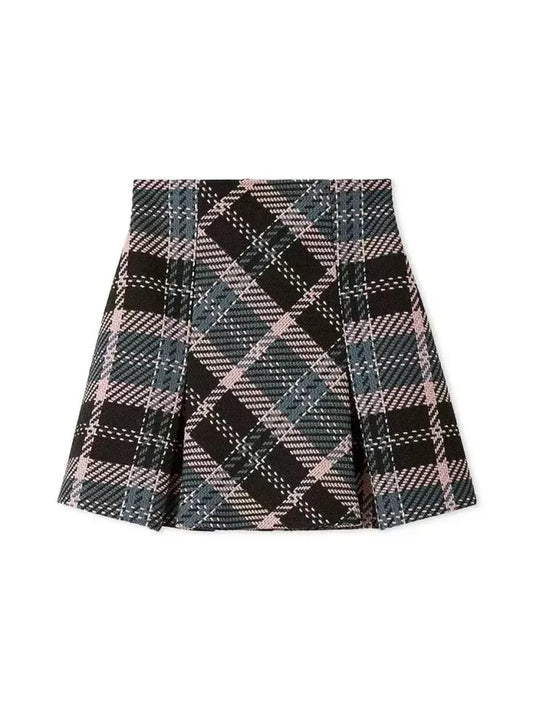 Women’s Japan Style Vintage Plaid Skirt – Perfect for Fall & Summer