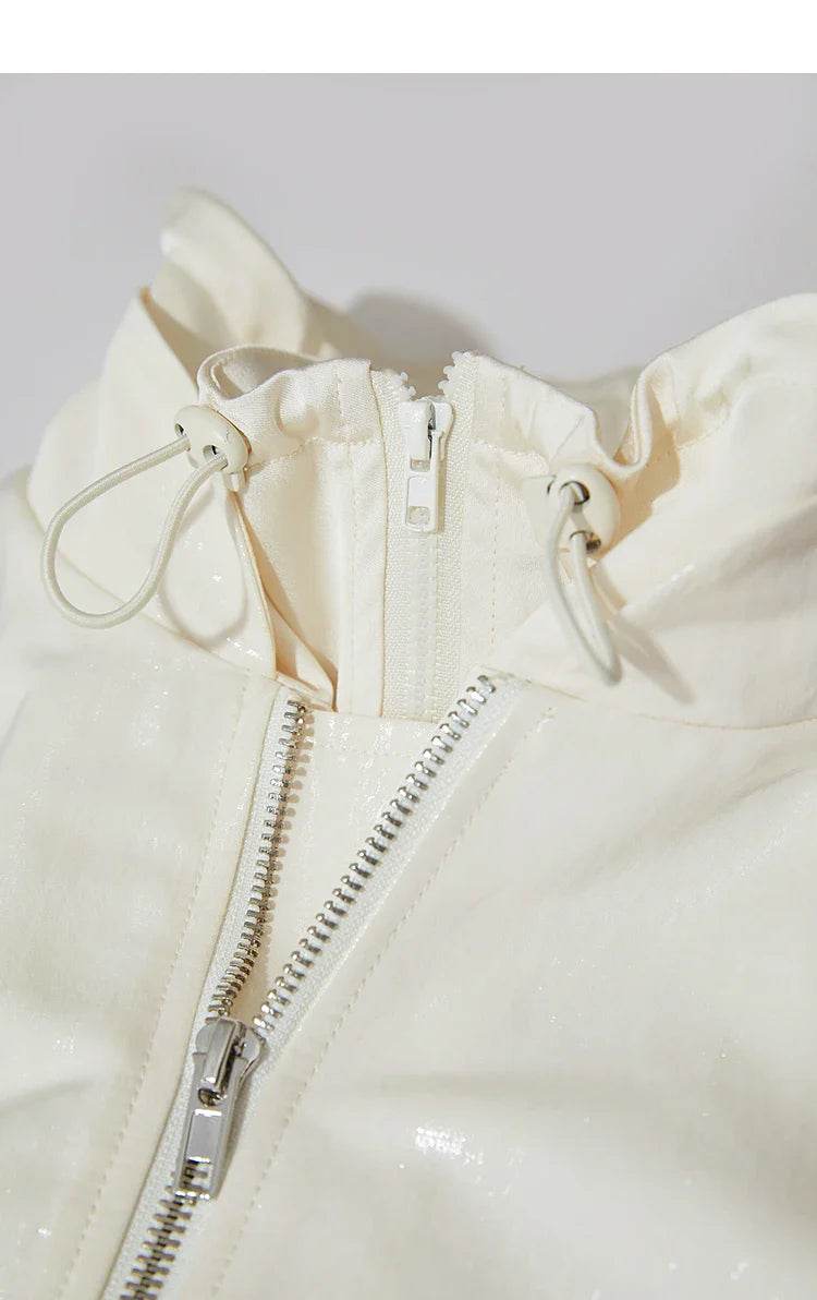 Women’s Amii Minimalist Glossy Jacket – Chic Spring Style - MODISH X