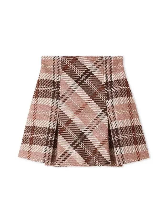 Women’s Japan Style Vintage Plaid Skirt – Perfect for Fall & Summer - MODISH X