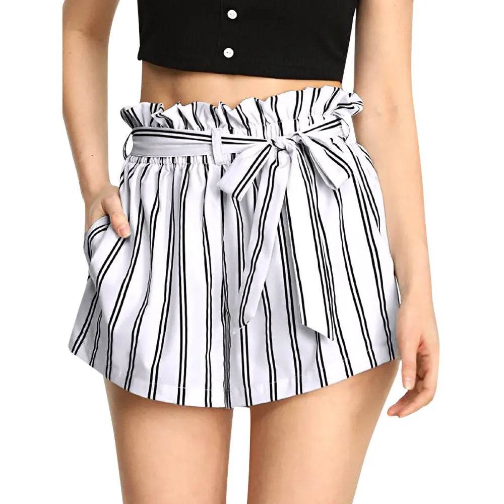 Women’s Plus Size Striped Board Shorts – Stylish Summer Beach Wear - MODISH X