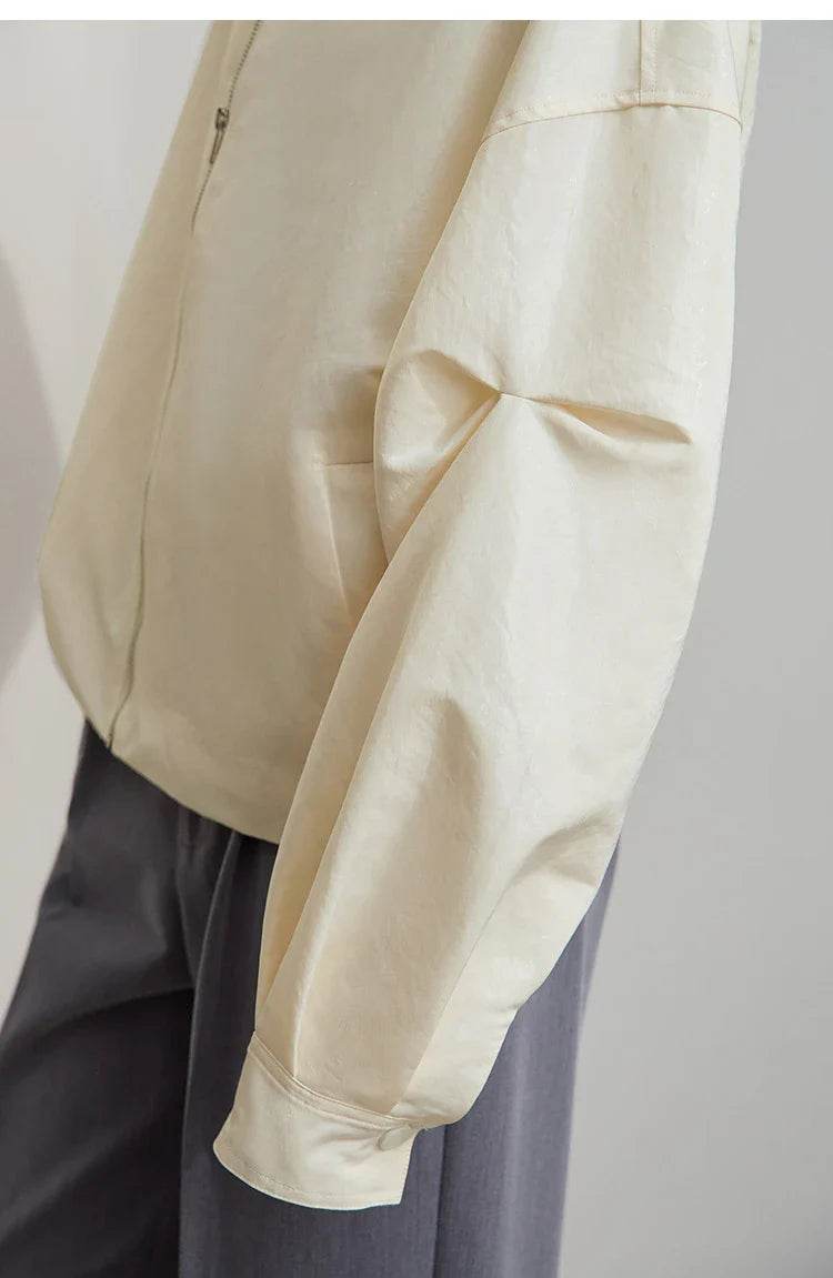 Women’s Amii Minimalist Glossy Jacket – Chic Spring Style - MODISH X
