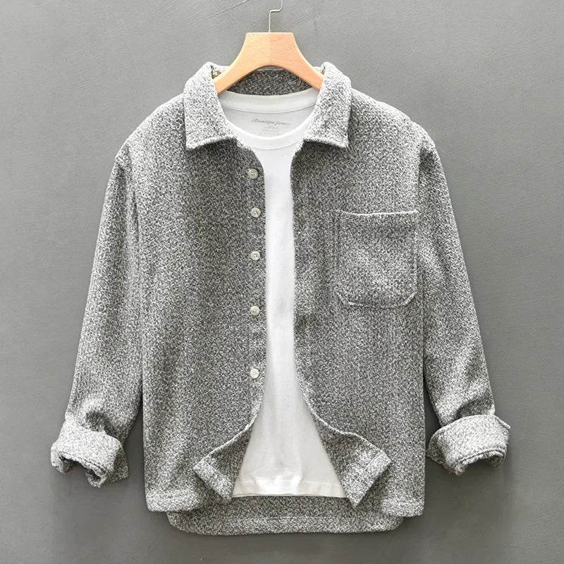Men’s Casual Shirts – Polo Collar Long Sleeve for Autumn Style - MODISH X