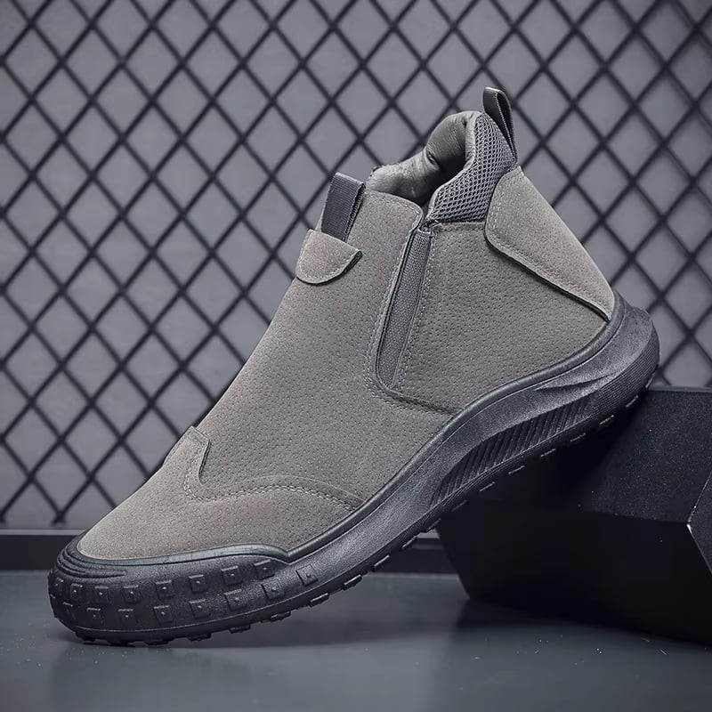 Men’s Waterproof Work Boots – Durable, Side-Zip Design - MODISH X