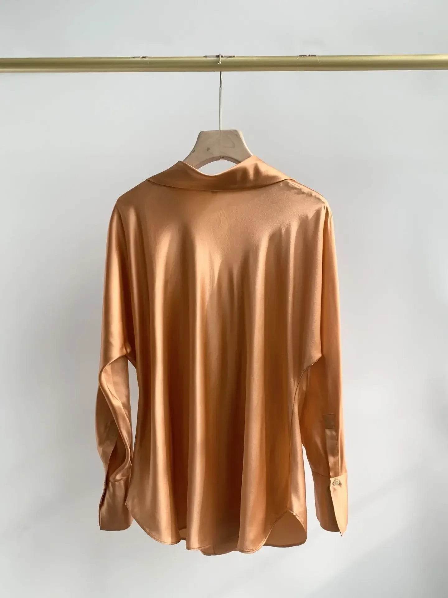 Women’s Nanfu True Silk V-Neck Shirt – Slimming Summer Fit - MODISH X