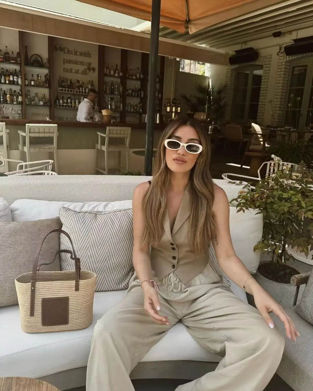 Women’s Summer Turndown Collar Lace-Up Vest – Chic & Comfy Fit - MODISH X