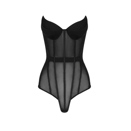 Women's Chic Black Jumpsuit – Stylish Off-Shoulder Design