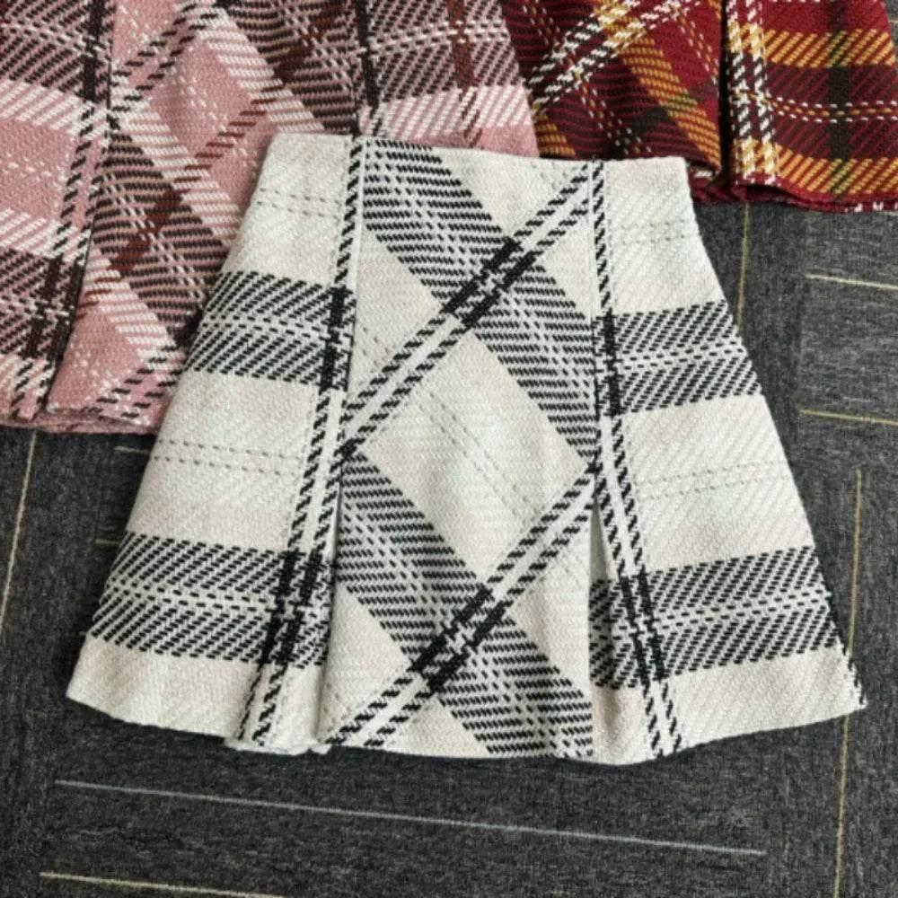 Women’s Japan Style Vintage Plaid Skirt – Perfect for Fall & Summer - MODISH X