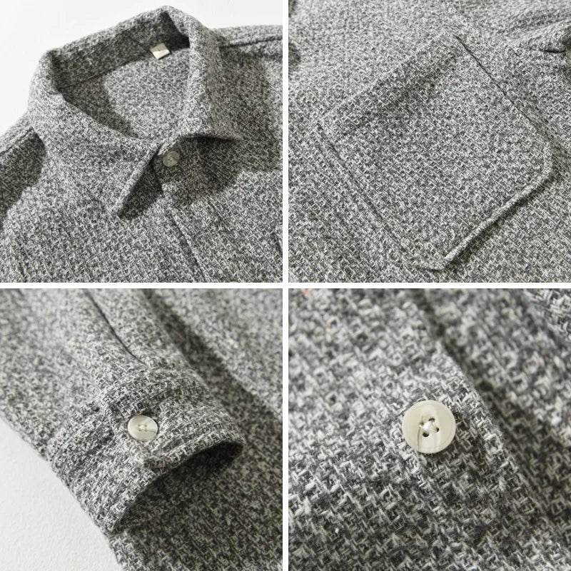 Men’s Casual Shirts – Polo Collar Long Sleeve for Autumn Style - MODISH X