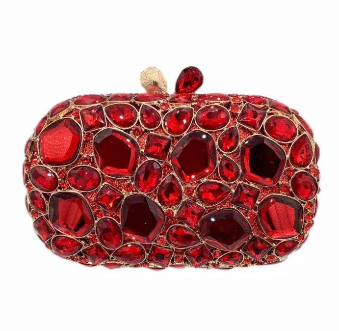 Women's Gold Clutch Bag – Elegant Crystal Evening Accessory - MODISH X