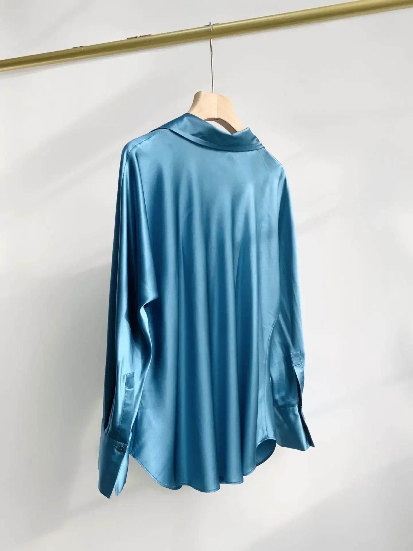 Women’s Nanfu True Silk V-Neck Shirt – Slimming Summer Fit - MODISH X