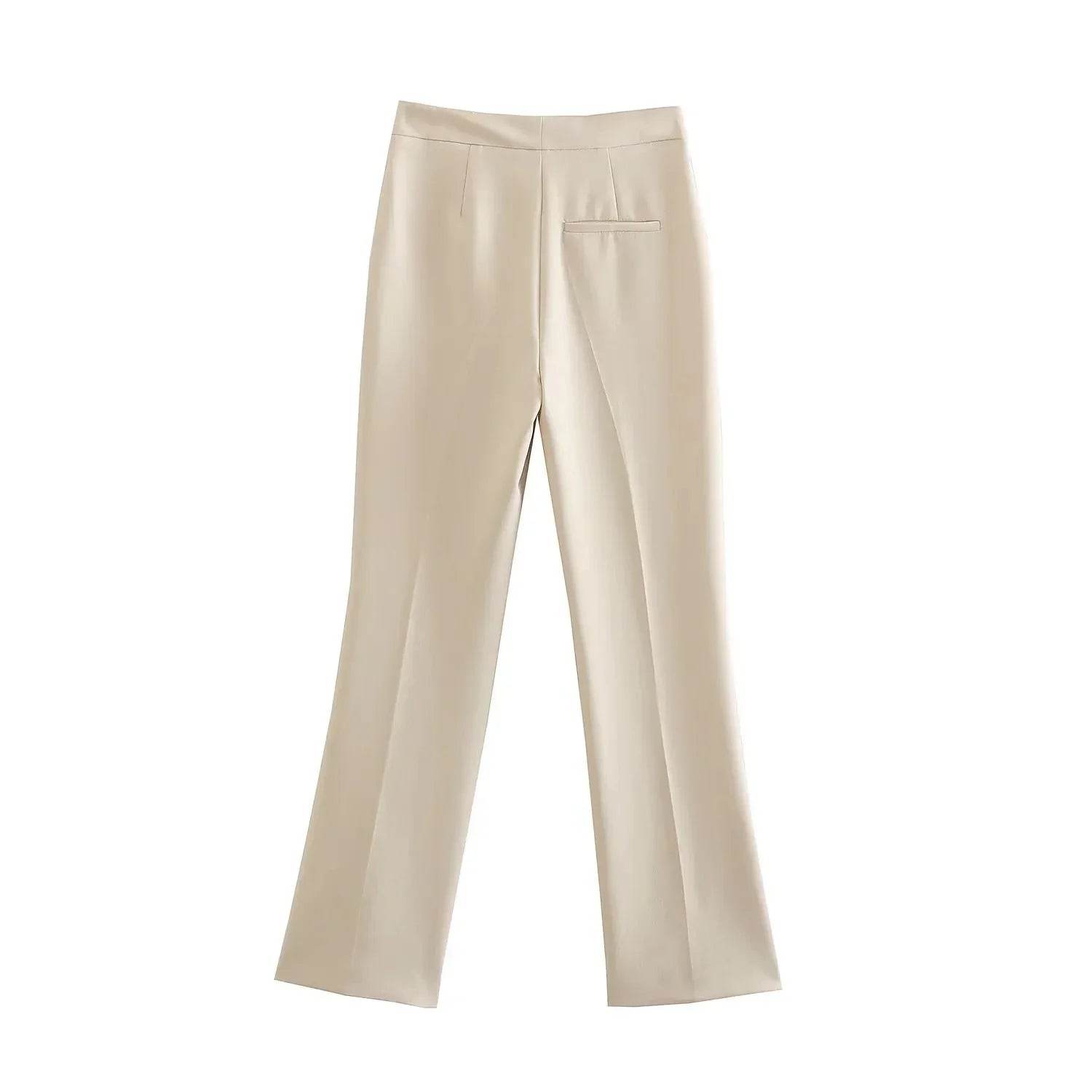 Women’s Elegant Front Button Strapless Pant Suit Set – Chic & Classy - MODISH X