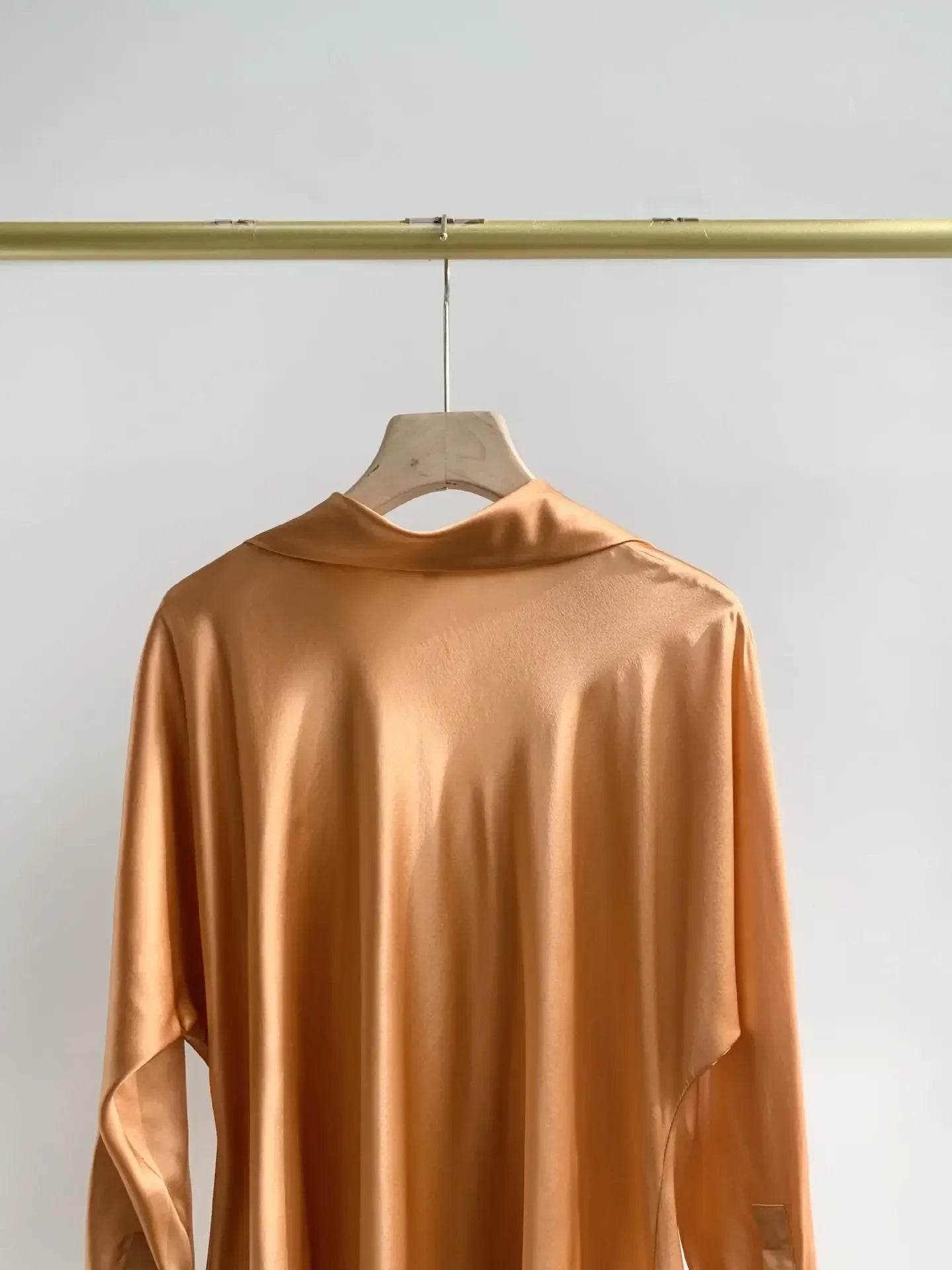 Women’s Nanfu True Silk V-Neck Shirt – Slimming Summer Fit - MODISH X