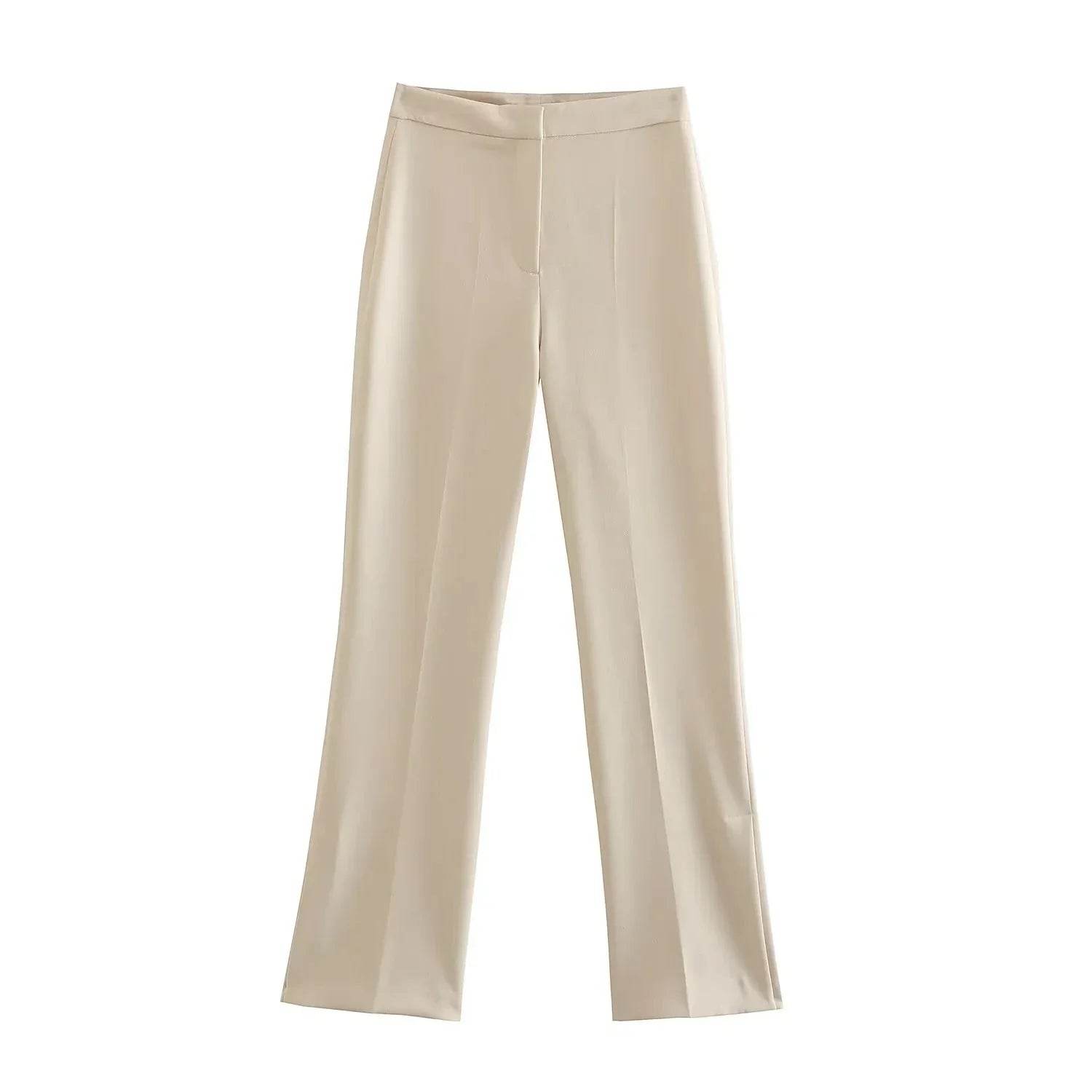Women’s Elegant Front Button Strapless Pant Suit Set – Chic & Classy - MODISH X