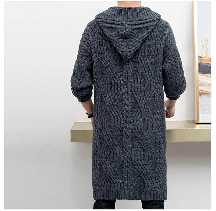 Men’s Hooded Knitted Cardigan Jacket – Warmth & Style for Winters - MODISH X