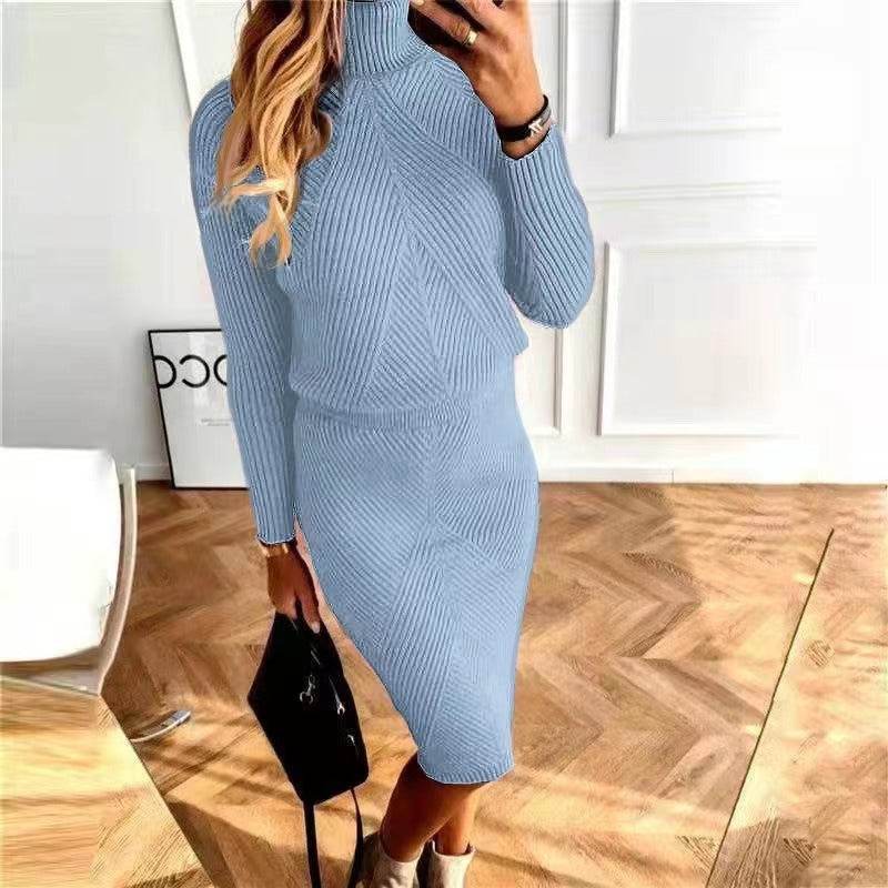 Women's Wool Turtleneck Sweater Dress – Stylish & Cozy Winter Wear - MODISH X
