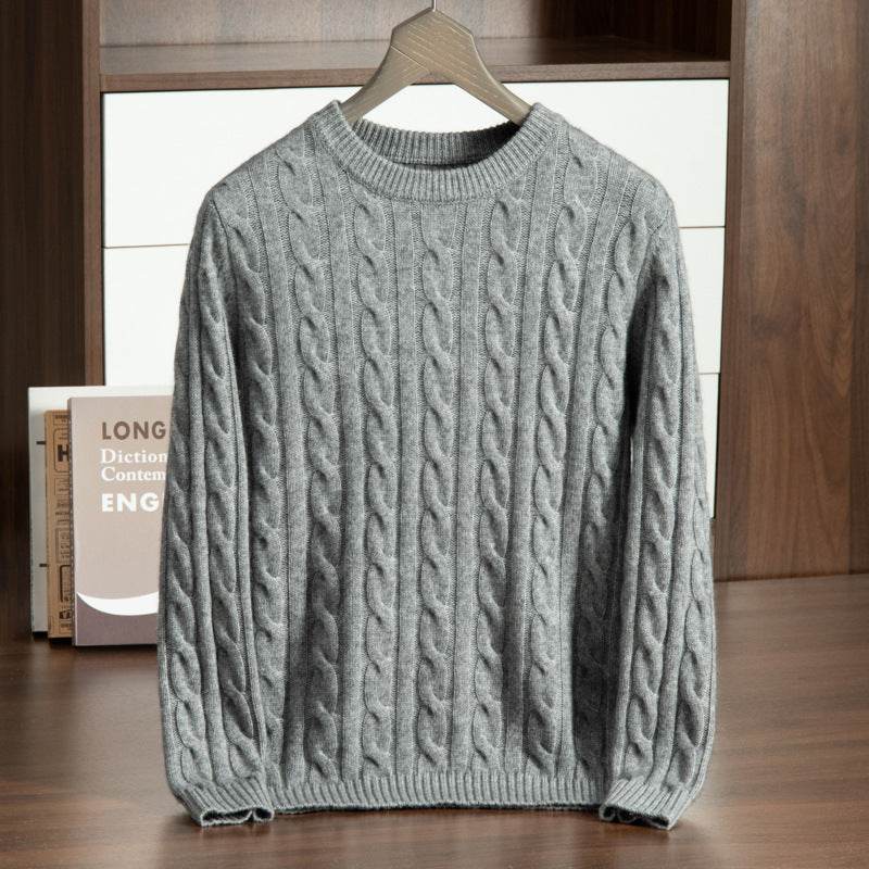 Men’s Cashmere Sweater – Luxurious Round Neck Pullover for Style & Warmth - MODISH X