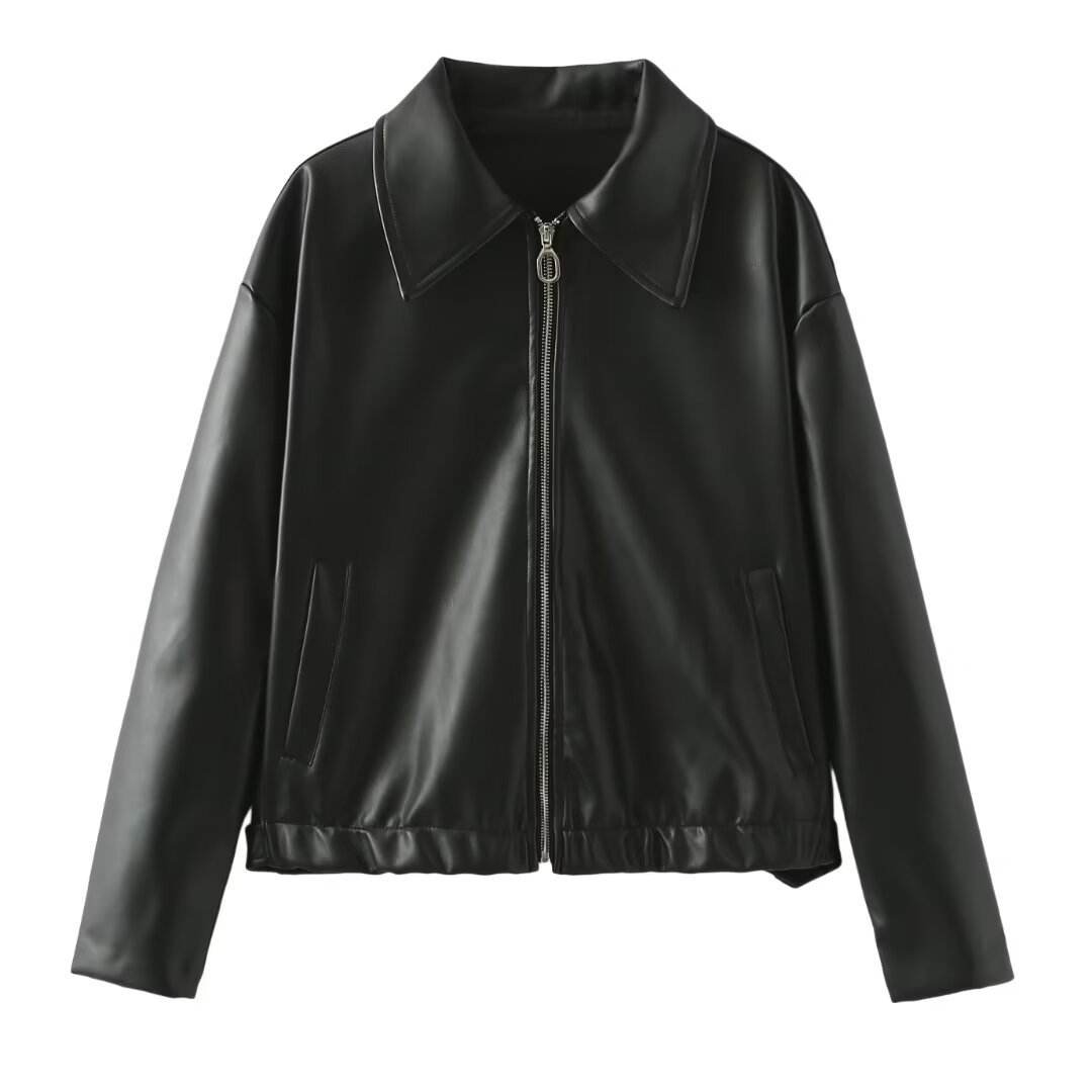 Women’s Imitation Leather Jacket – Edgy, Stylish & Versatile - MODISH X