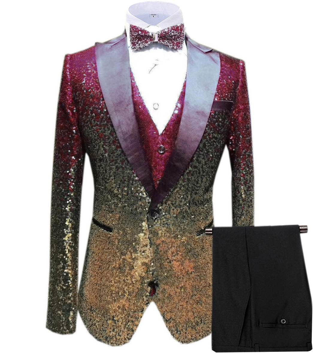 Stylish Three Piece Suit for Men – Smart Sequin Dress Suit - MODISH X