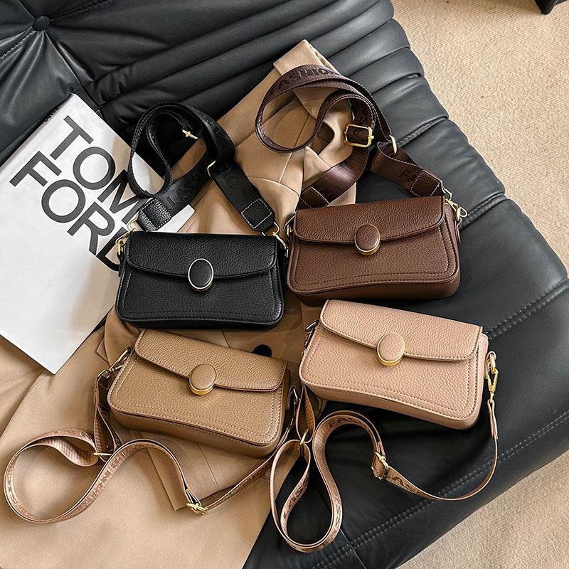 Stylish Women's PU Leather Cross Body Bag with Wide Strap - MODISH X