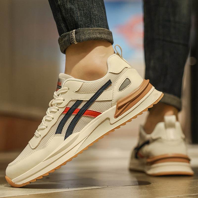 Men’s Double Zipper Casual Board Shoes – Breathable Canvas, Non-Slip Sole - MODISH X
