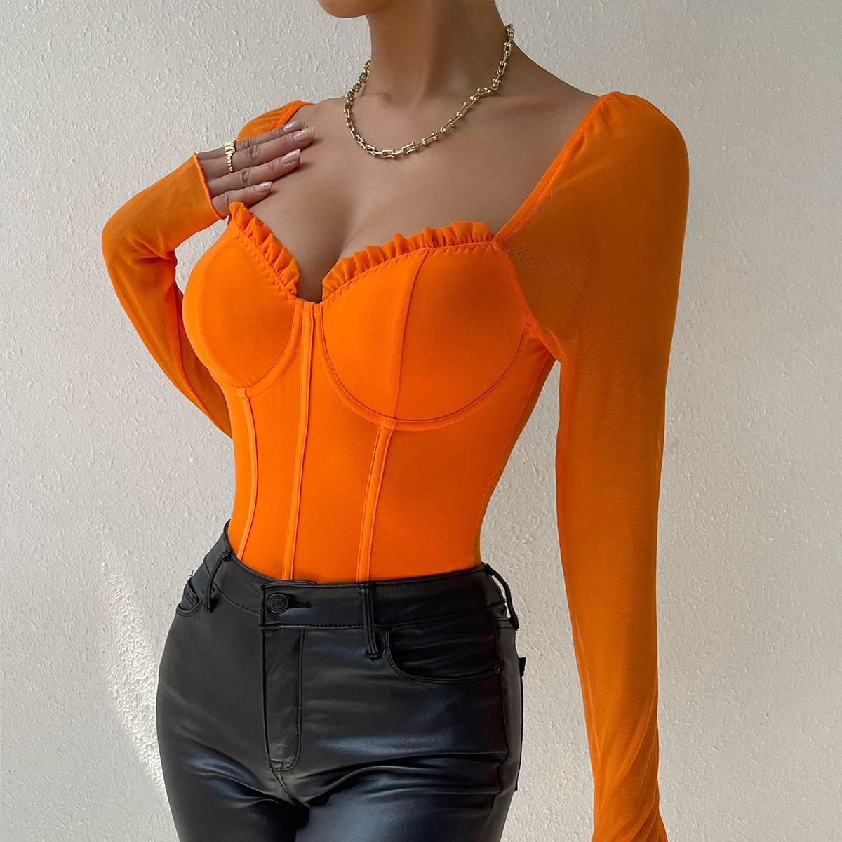 Women's Black Slim-fit Jumpsuit with Long Sleeves – Modish & Trendy - MODISH X