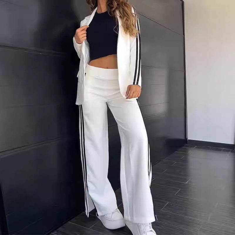 Women’s Polo Collar Two-Piece Suit – Stylish & Elegant - MODISH X