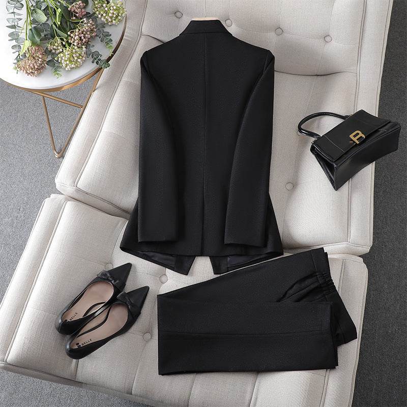 Women’s Black Business Suit for Work – Cropped Pants - MODISH X