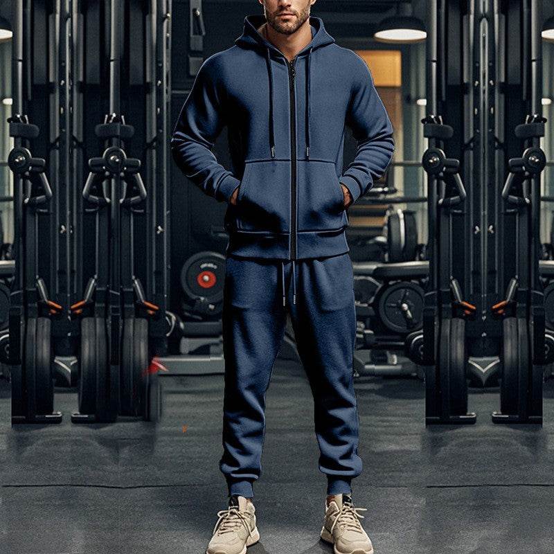 Men’s Casual Fleece Two-Piece Set – Stylish & Warm - MODISH X