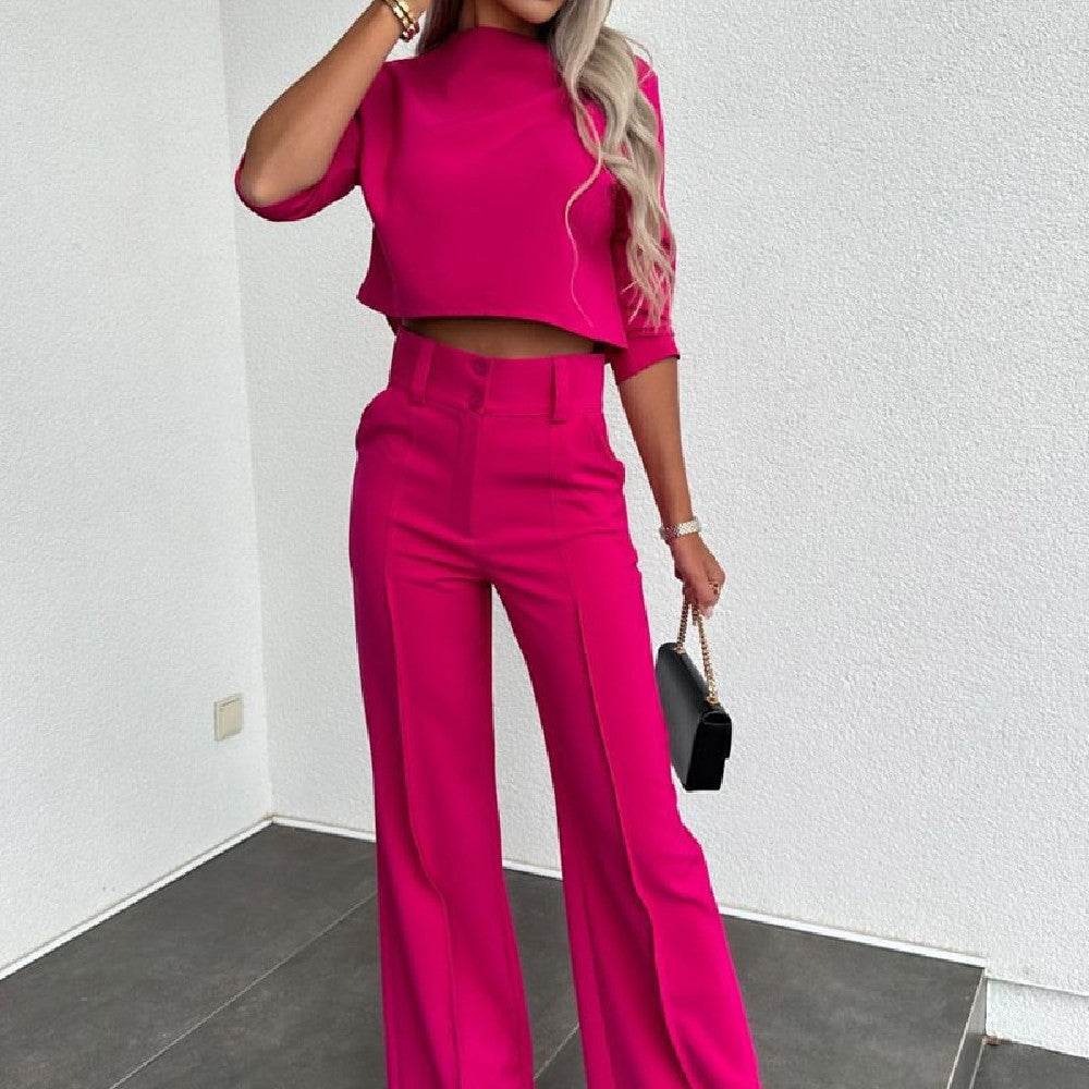Women’s High-Waist Wide-Leg Trousers – Stylish & Versatile - MODISH X
