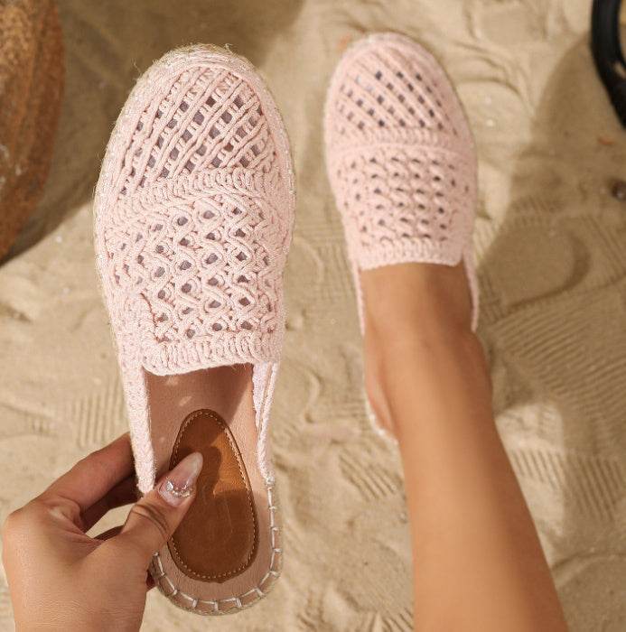 Women’s Closed Toe Hollow-Out Flat Slippers – Breathable Summer Style - MODISH X